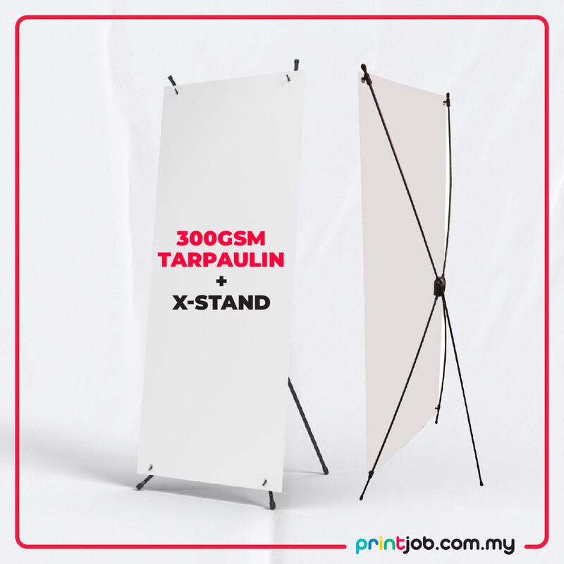 Tarpaulin 300gsm + X-Stand
